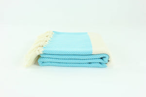 TOWEL-Premium Turkish Herringbone Pattern Towel
