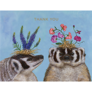 GREETING CARD- Thank You Badger Sisters Card - Pleasant Beach Living