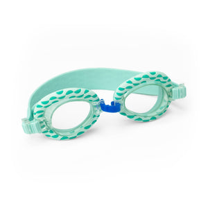 Kids swimming goggles by DM Merchandising with adjustable straps and clear lenses, suitable for young swimmers.