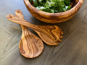 KITCHEN- SALAD SERVERS-Olive Wood Salad Servers - Pleasant Beach Living