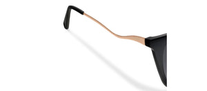 Peepers Venue sunglasses with clear reading glasses lenses, stylish black frame, and sleek design for everyday wear.
