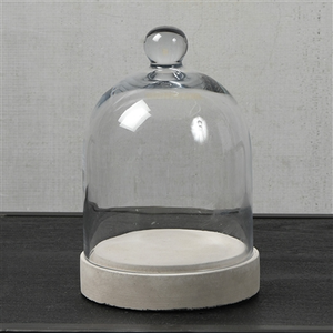 CANDLES- Glass Dome - Sm - Clear - Pleasant Beach Living
