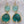 JEWELRY-EARRINGS-Emerald Green Earrings Aqua Mint - Pleasant Beach Living