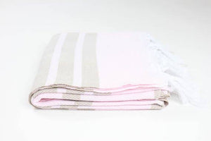TOWEL-Premium Turkish Herringbone Pattern Towel - Pleasant Beach Living