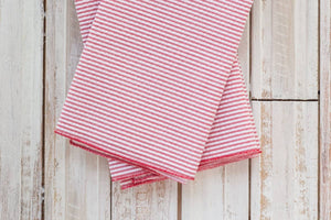 DINING-NAPKINS- COCKTAIL- Seersucker Cocktail Napkins, set of four - Pleasant Beach Living