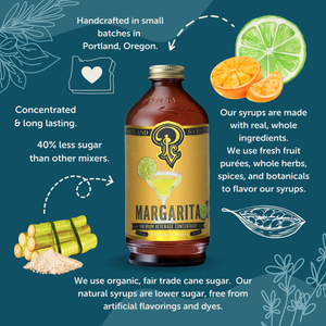 COCKTAILS-Margarita Syrup 12oz - cocktail / mocktail beverage mixer - Pleasant Beach Living