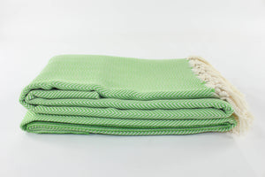 Premium Turkish Herringbone Throw Blanket