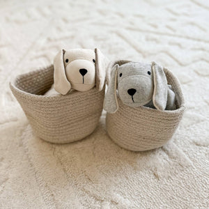 BABY- BLANKET-Puppy Dog - Organic Baby Lovey Security Blanket Cuddle Cloth - Pleasant Beach Living