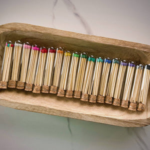 Thankful Greetings matches for candles, small box of matchsticks with striking surface, ideal for lighting candles or fires.