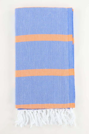 Premium Turkish Herringbone Striped Towel