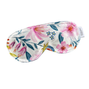 Lavender spring bloom sleep mask by Sonoma Lavender, soft fabric with lavender scent for relaxing overnight rest.