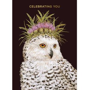 Hester & Cook Snow Queen Celebration Greeting Card featuring winter scene with snow queen and festive design, perfect for special occasions