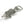 Silver fish-shaped bottle opener with detailed scales and a metallic finish.