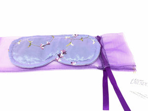 EYE MASK-Sleep Mask - Embroidered Lavender - Pleasant Beach Living