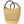 African Natural Yikene Open Wave Ghana Beach Bag - Black & Tan Handles - Pleasant Beach Living