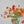 Colorful 22-inch silk poppy floral stem with flocked petals, from Sweet Home Deco, showcasing vibrant, realistic flower details.