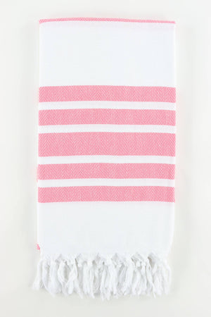 TOWEL-Premium Turkish Herringbone Pattern Towel - Pleasant Beach Living