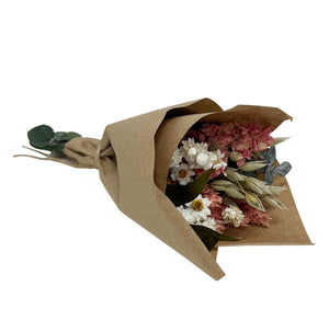 FLOWER: Mini Pink Larkspur & Baby Eucalyptus Bouquet Bundle - Pleasant Beach Living