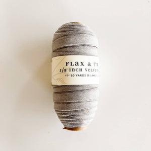 RIBBON-Flax & Twine 3/8" Velvet Ribbon - Pleasant Beach Living