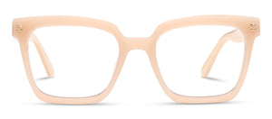 Peepers reading glasses with clear frames and round lenses, stylish eyewear for reading and everyday use.