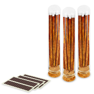 Thankful Greetings candle matches in a box with a decorative design, ideal for lighting candles and home decor.