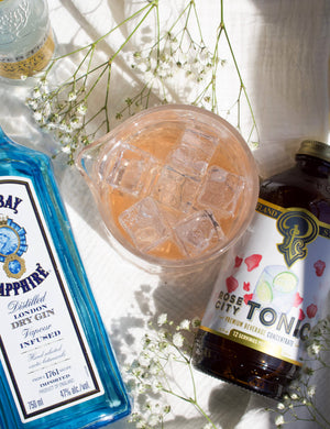 COCKTAILS-TONIC-Rose City Tonic Syrup 3.4oz  - cocktail/mocktail mix - Pleasant Beach Living