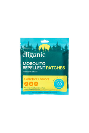 Cliganic mosquito repellent patches in a pack of 90, small adhesive patches designed to repel mosquitoes.