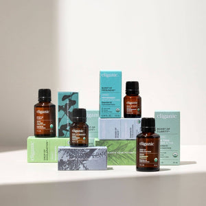 Cliganic ultrasonic aromatherapy diffuser emitting mist and light in a modern room setting, designed for health and beauty use.