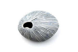 DECOR- VASE- Blue and White - Pleasant Beach Living