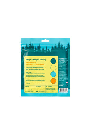 Cliganic mosquito repellent patches in a 90-count pack, featuring small adhesive patches designed to repel mosquitoes.