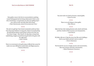 Little Red Book of Golf Wisdom by Niels Aaboe
