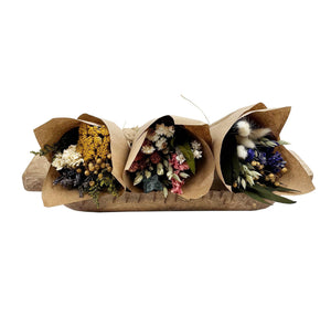 FLOWER: Mini Pink Larkspur & Baby Eucalyptus Bouquet Bundle - Pleasant Beach Living