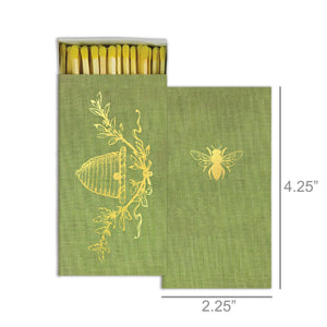 MATCHES - Bee Crest - Gold Foil - Pleasant Beach Living