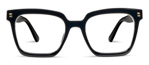 Peepers reading glasses with clear lenses and black frames, stylish eyewear for reading and vision correction.