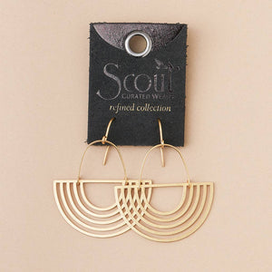 JEWELRY-EARRINGS- Solar Rays/Gold Vermeil - Pleasant Beach Living