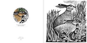 Coloring book for kids and adults by Angela Harding, featuring detailed nature illustrations for all ages.
