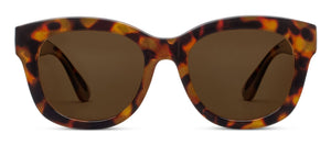 Peepers Center Stage sunglasses with clear reader glasses lenses, stylish black frames, and sunglasses design.