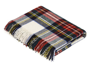 THROWS- Tartan Plaid - Merino Lambswool Throw Blankets - Made in UK - Pleasant Beach Living