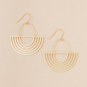 JEWELRY-EARRINGS- Solar Rays/Gold Vermeil - Pleasant Beach Living