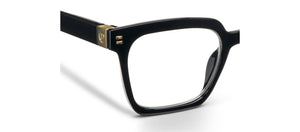 Peepers reading glasses with clear frames and metal temples, stylish eyewear for everyday use.