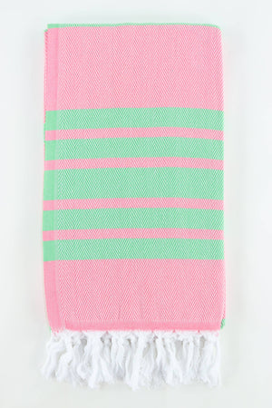 TOWEL-Premium Turkish Herringbone Pattern Towel - Pleasant Beach Living