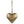 DECOR-Heart on Rope, Antique Brass - Pleasant Beach Living