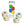 Colorful Eco-Dough set with four natural, non-toxic play doughs in various shades for creative kids' play.