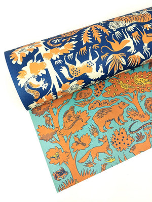 WRAPPING PAPER-Night and Day Wrapping Paper - Emily Sutton - Pleasant Beach Living