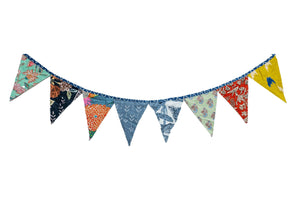 GARLAND-Triangle Multicolored Fabric Garland - Pleasant Beach Living