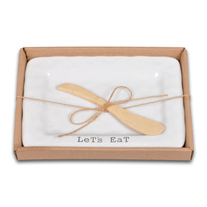KITCHEN SERVERWARE- Let's Eat!_Platter_Spreader - Pleasant Beach Living