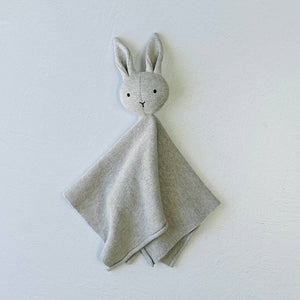 BABY- BLANKET-Bunny -Organic Baby Lovey Security Knit Blanket Cuddle Cloth - Pleasant Beach Living