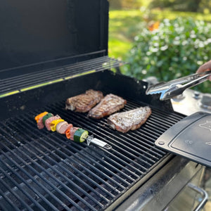 KITCHEN-GRILL-Stainless Steel BBQ Slider Skewers, Set of 4, 13" - Pleasant Beach Living