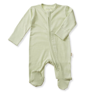 BABY-Baby Footie 2-Way Zipper – Organic Cotton Lounge Wear - Pleasant Beach Living