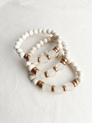 JEWELRY-BRACELET-Salt Recycled Sea Glass Bracelet - Pleasant Beach Living